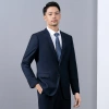 Men's suits, men's casual suit sets, unisply-style navy blue suit work clothes, professional attire source manufacturer Application Scenario